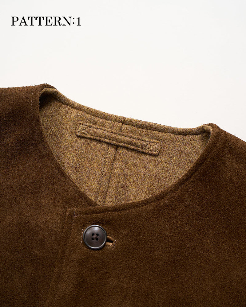 JERKIN VEST SUEDE REVERSIBLE