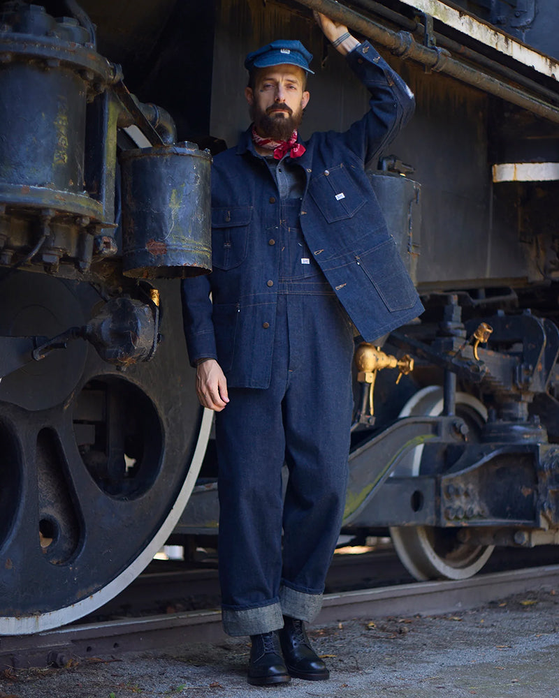 RAILWAY MAN LOCO JACKET / NIGEL CABOURN OX'ED SILVER × LEE