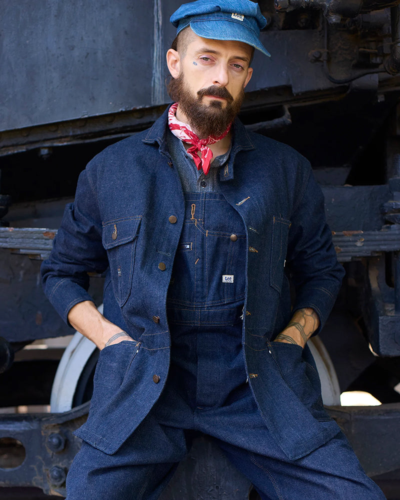 RAILWAY MAN LOCO JACKET / NIGEL CABOURN OX'ED SILVER × LEE