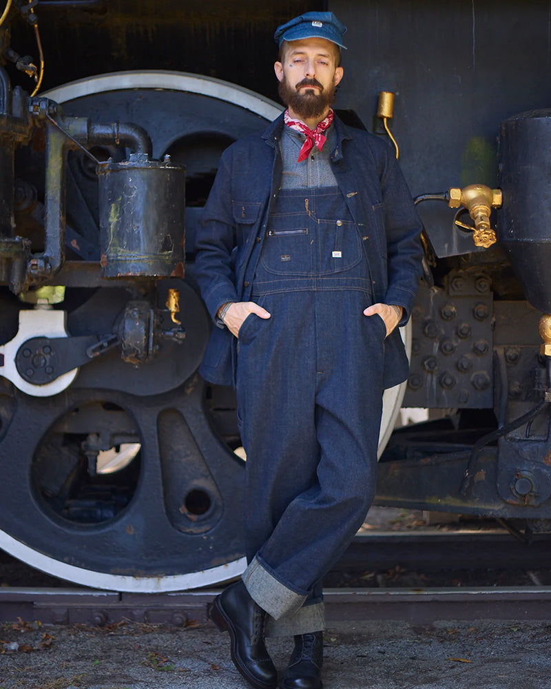 RAILWAY MAN OVERALLS / NIGEL CABOURN OX'ED SILVER × LEE