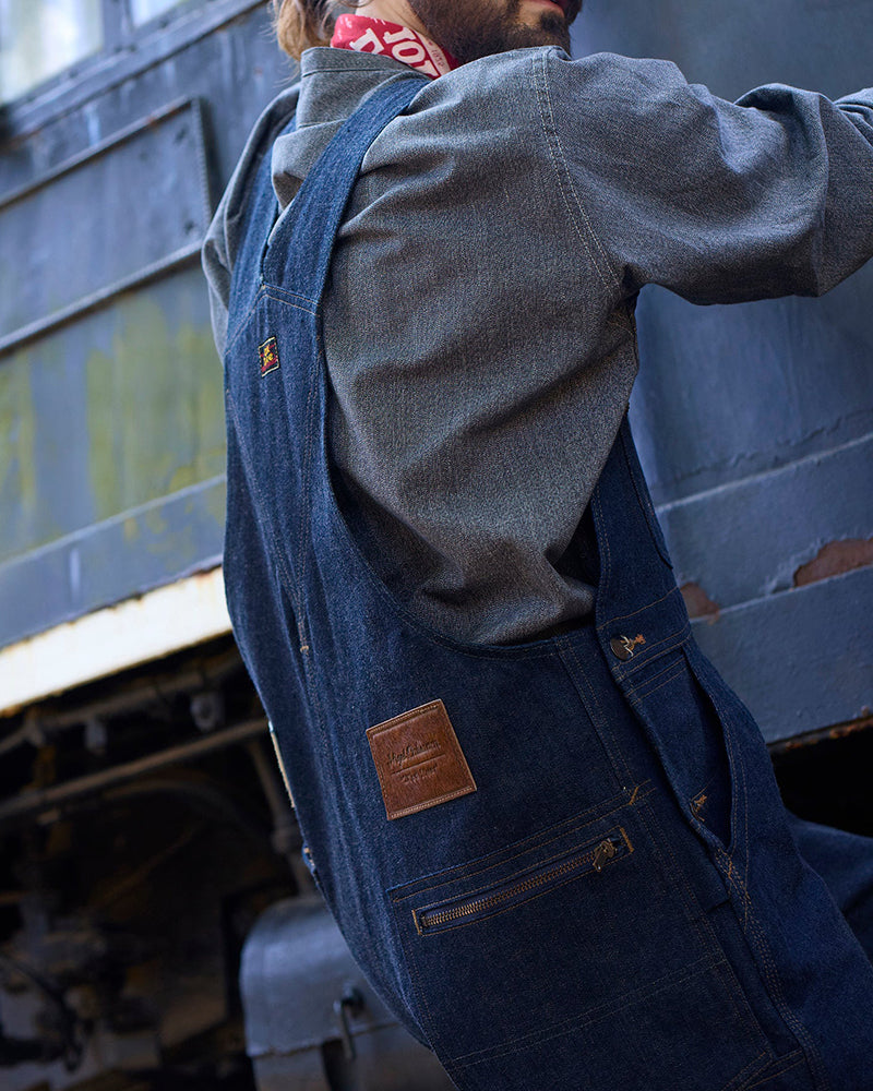RAILWAY MAN OVERALLS / NIGEL CABOURN OX'ED SILVER × LEE