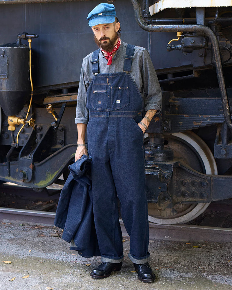 RAILWAY MAN OVERALLS / NIGEL CABOURN OX'ED SILVER × LEE