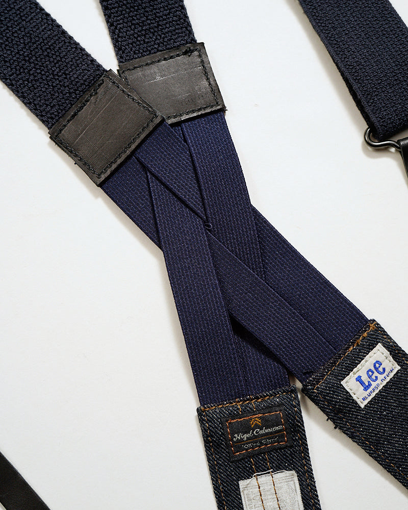FIELD WORKER SUSPENDER / NIGEL CABOURN OXED SILVER × LEE