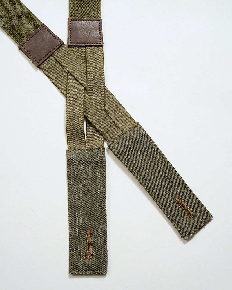 FIELD WORKER SUSPENDER / NIGEL CABOURN OXED SILVER × LEE
