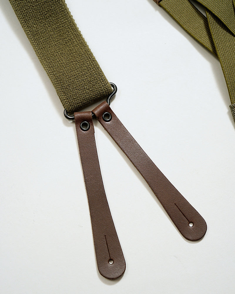 FIELD WORKER SUSPENDER / NIGEL CABOURN OXED SILVER × LEE