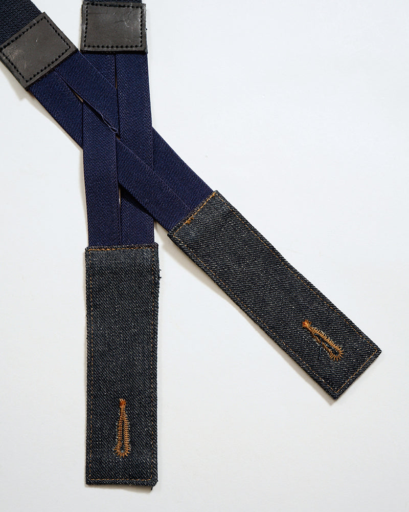 FIELD WORKER SUSPENDER / NIGEL CABOURN OXED SILVER × LEE
