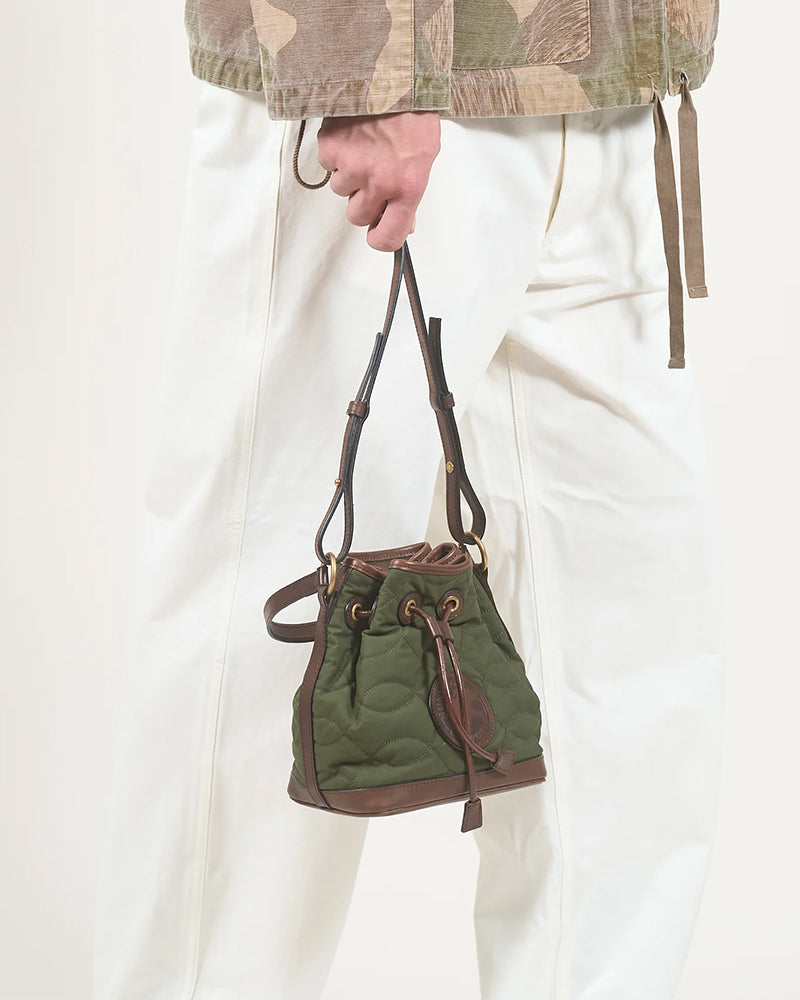 MINI DRAWSTRING BAG VENTILE QT / NIGEL CABOURN×HUNTING WORLD