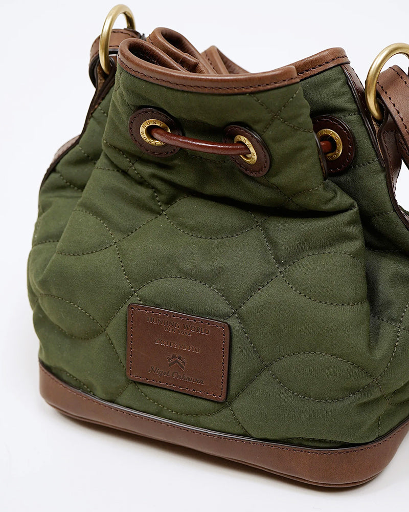 MINI DRAWSTRING BAG VENTILE QT / NIGEL CABOURN×HUNTING WORLD