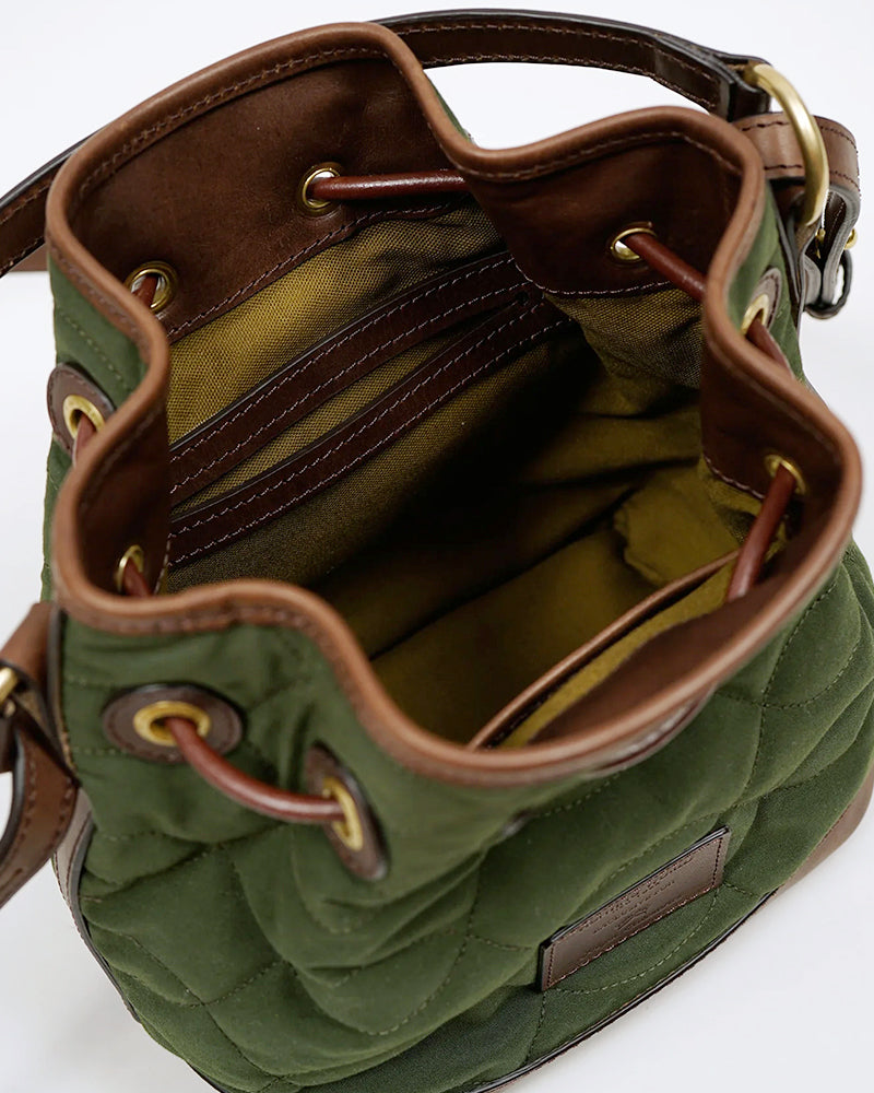 MINI DRAWSTRING BAG VENTILE QT / NIGEL CABOURN×HUNTING WORLD