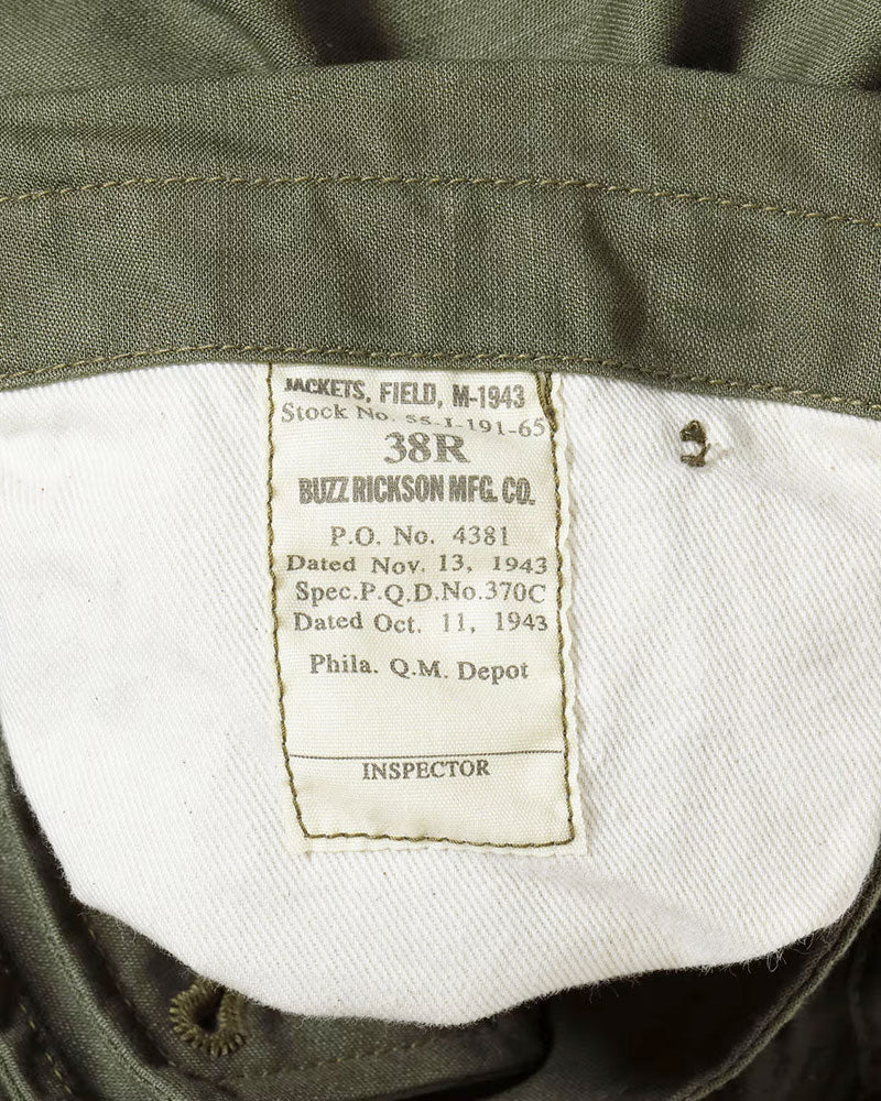 TYPE M-1943 / FIELD JACKET / BACK SATIN / OLIVE