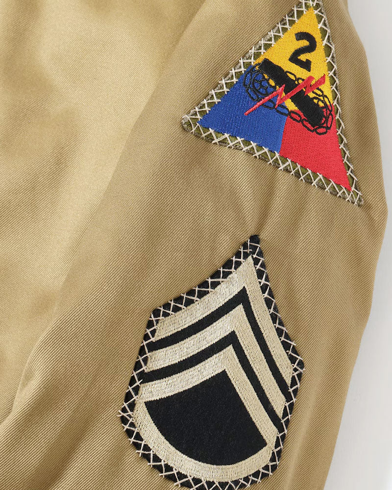 TYPE TANKERS PATCH POCKET / BUZZ RICKSON CO. 2nd ARMOR DIVISION / LIGHT OLIVE