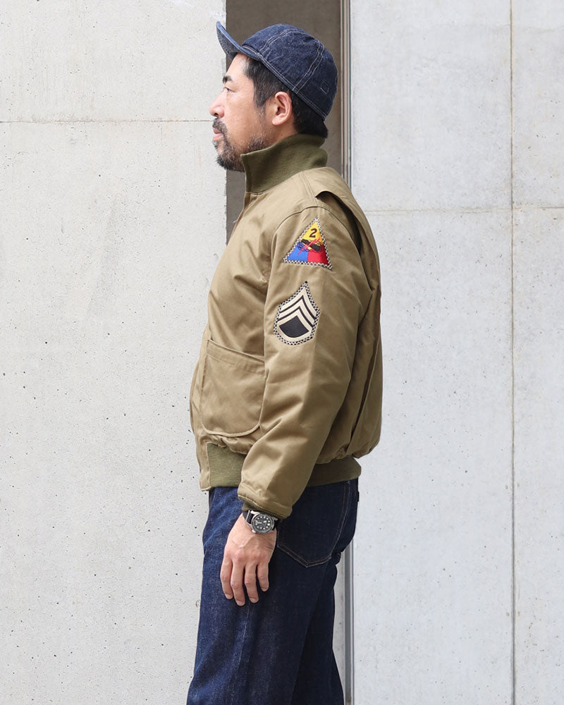 TYPE TANKERS PATCH POCKET / BUZZ RICKSON CO. 2nd ARMOR DIVISION / LIGHT OLIVE