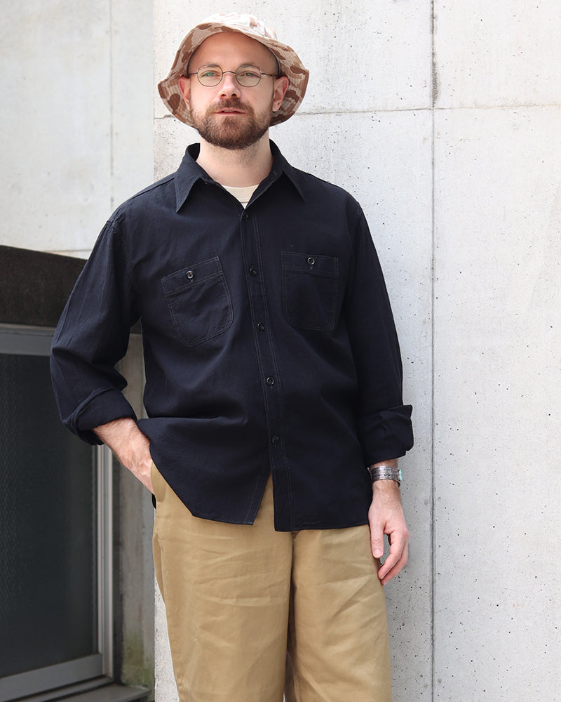 BLACK CHAMBRAY WORK SHIRT / WILLIAM GIBSON