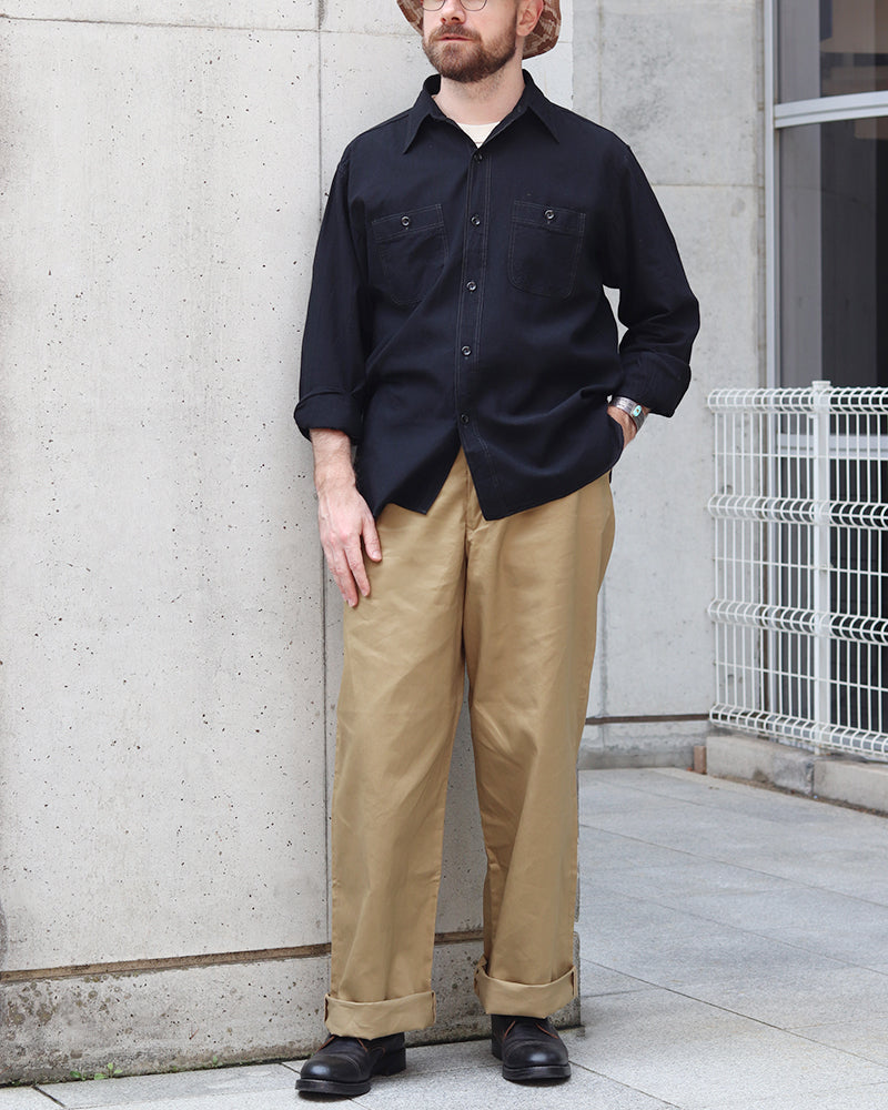 BLACK CHAMBRAY WORK SHIRT / WILLIAM GIBSON