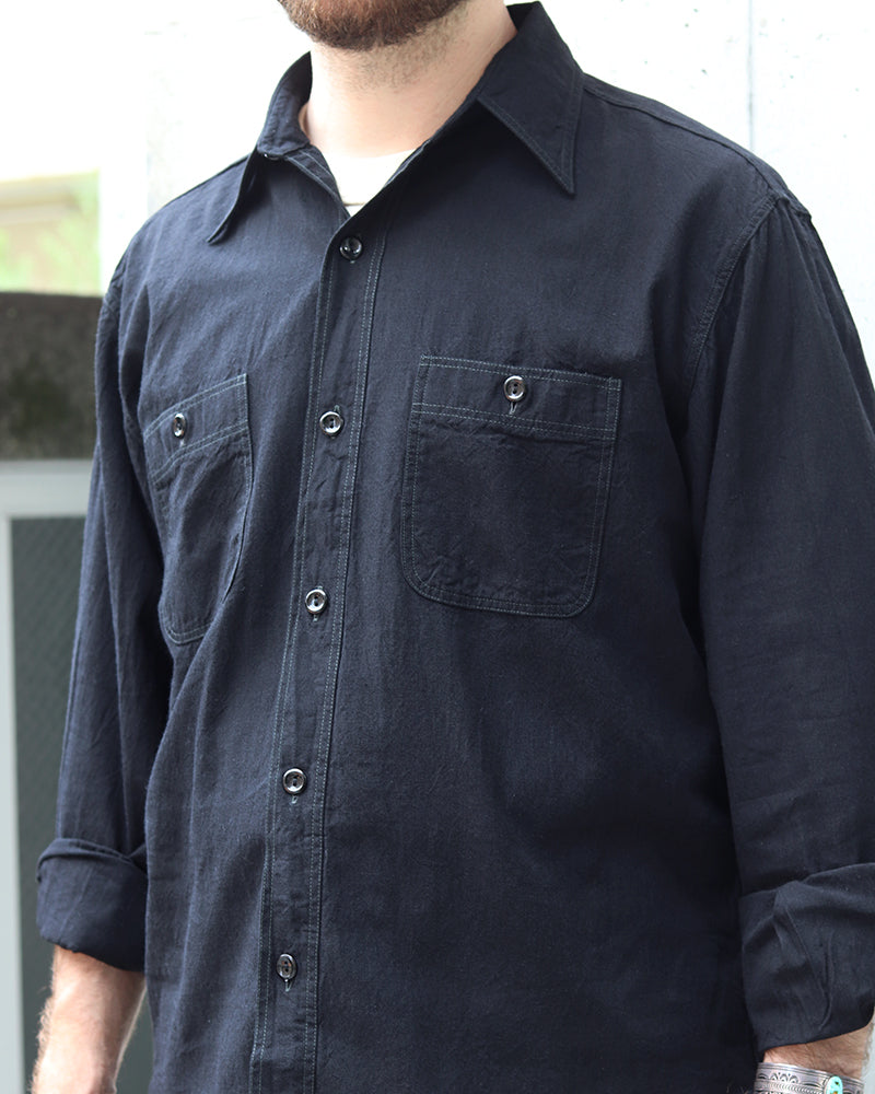 BLACK CHAMBRAY WORK SHIRT / WILLIAM GIBSON