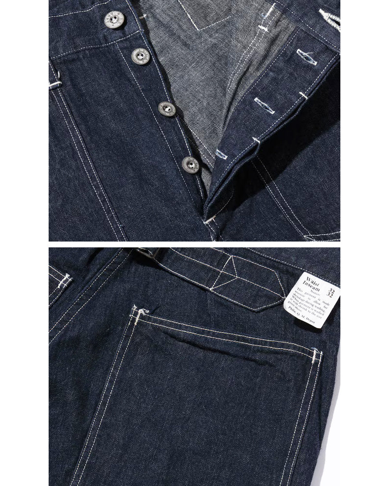 TROUSERS, WORKING, DENIM / INDIGO