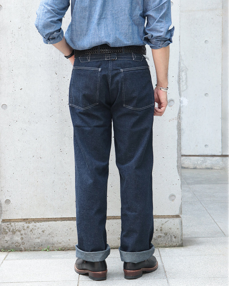 TROUSERS, WORKING, DENIM / INDIGO