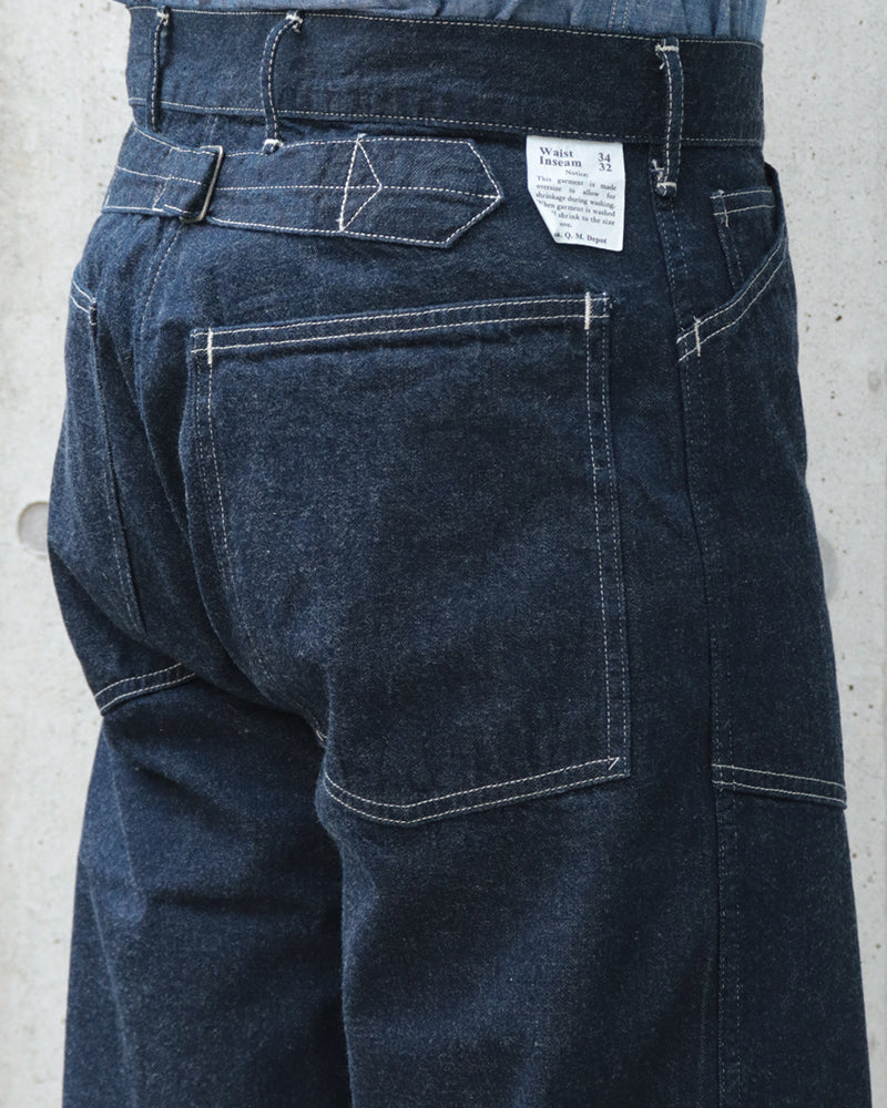 TROUSERS, WORKING, DENIM / INDIGO