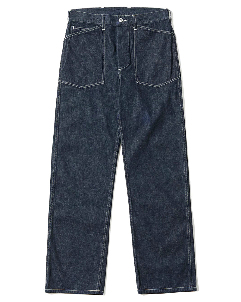 TROUSERS, WORKING, DENIM / INDIGO