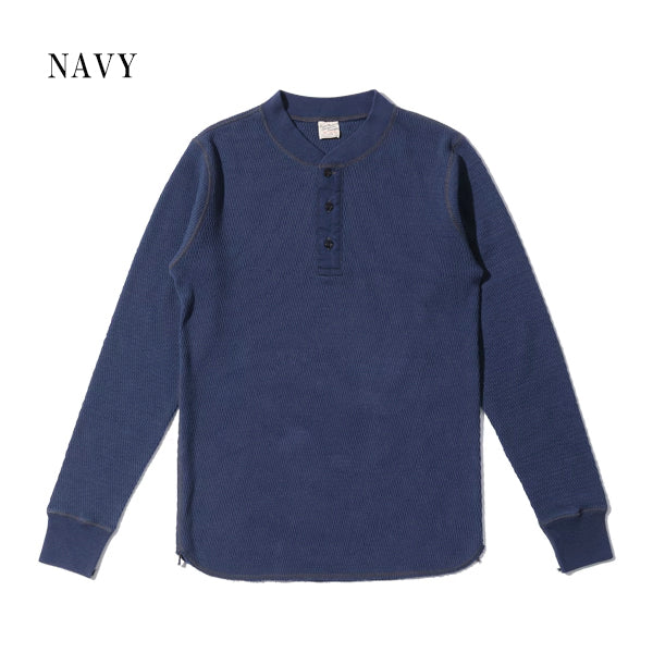 THERMAL HENLEY NECK T-SHIRT