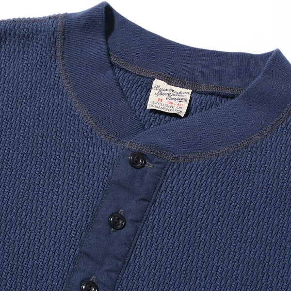 THERMAL HENLEY NECK T-SHIRT