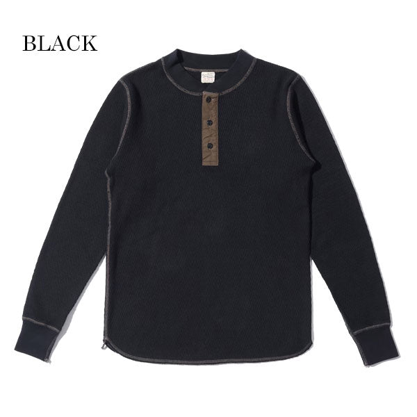 THERMAL HENLEY NECK T-SHIRT