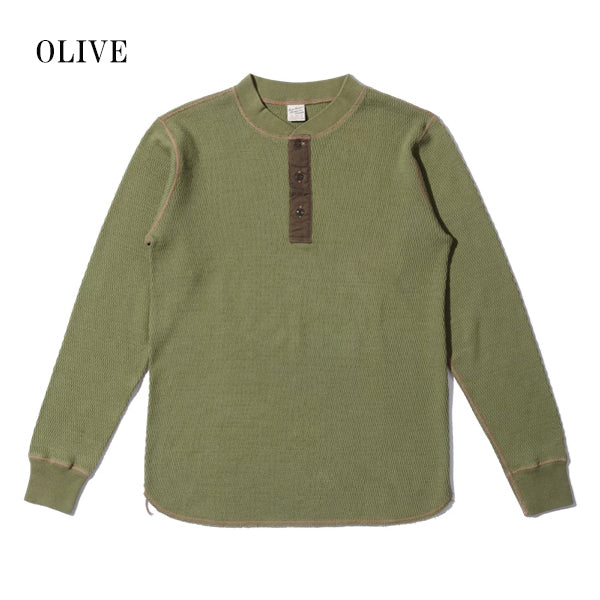 THERMAL HENLEY NECK T-SHIRT