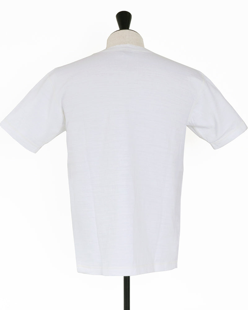SLUB YARN HENLEY NECK T-SHIRT