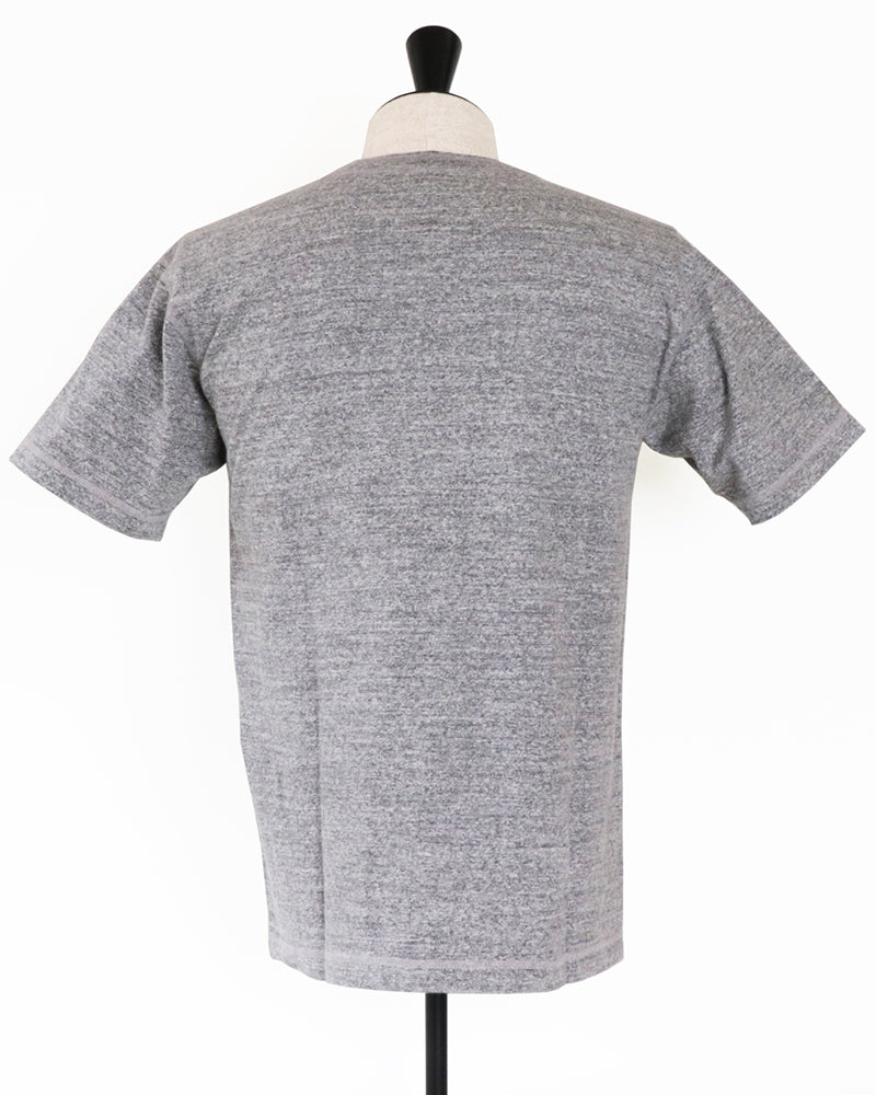 SLUB YARN HENLEY NECK T-SHIRT