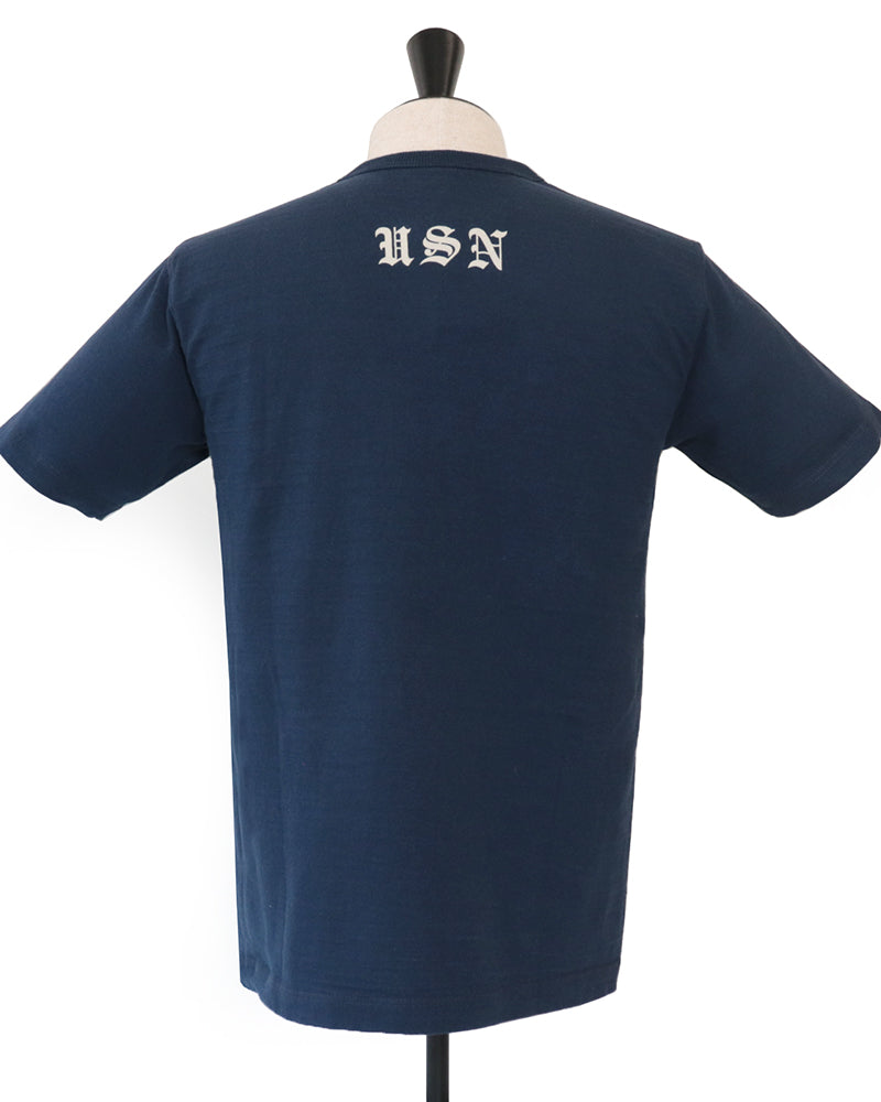 SLUB YARN T-SHIRT / U.S. NAVY GREAT LAKES