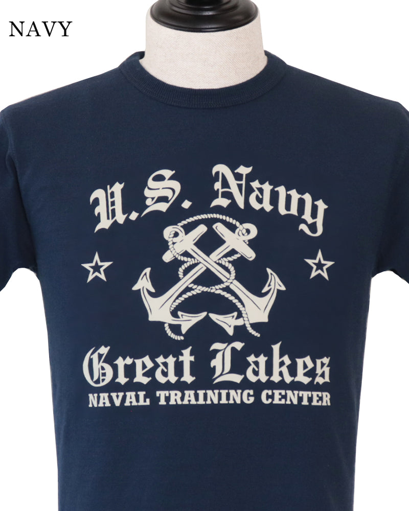 SLUB YARN T-SHIRT / U.S. NAVY GREAT LAKES