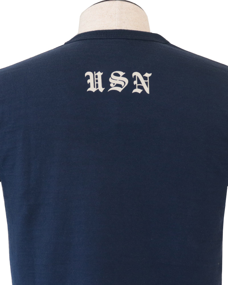 SLUB YARN T-SHIRT / U.S. NAVY GREAT LAKES