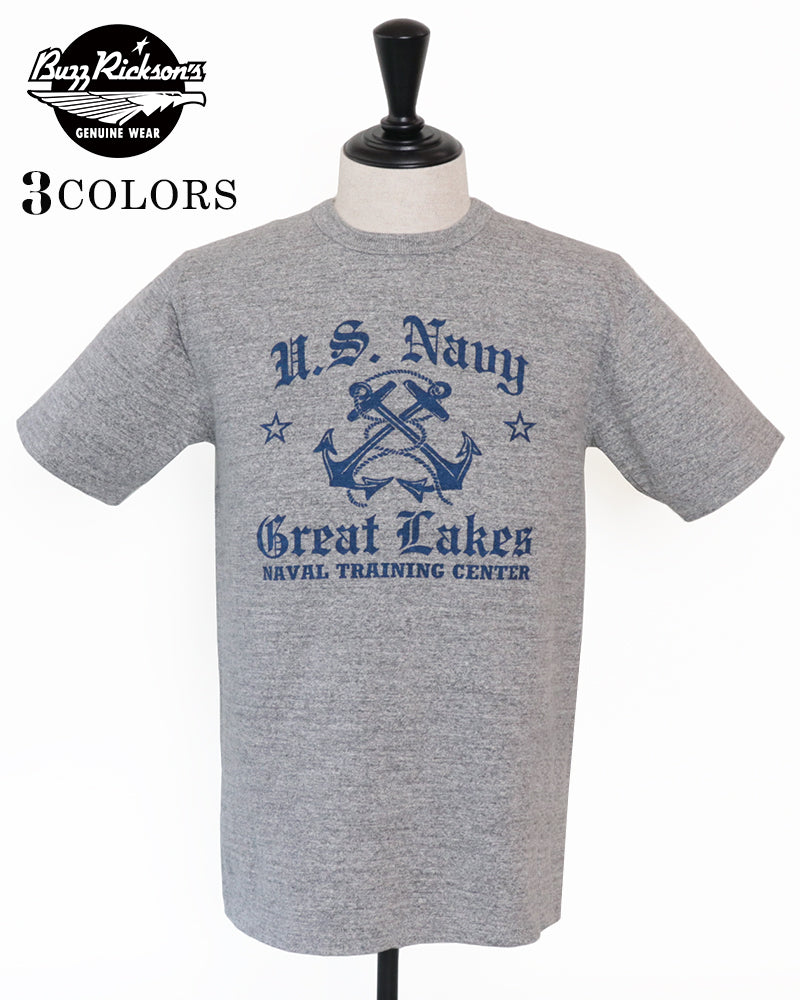 SLUB YARN T-SHIRT / U.S. NAVY GREAT LAKES
