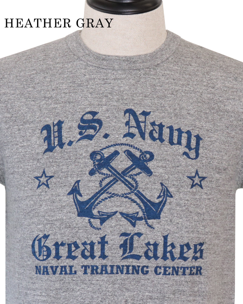 SLUB YARN T-SHIRT / U.S. NAVY GREAT LAKES