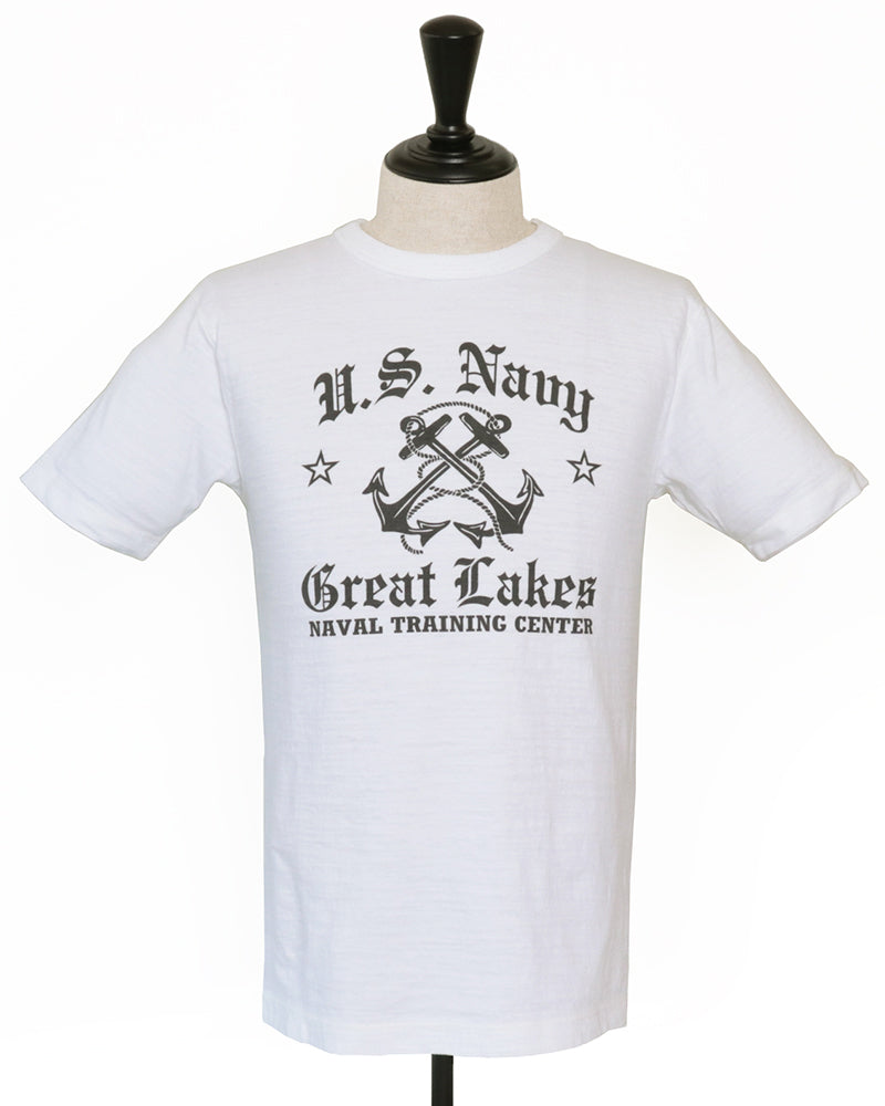 SLUB YARN T-SHIRT / U.S. NAVY GREAT LAKES
