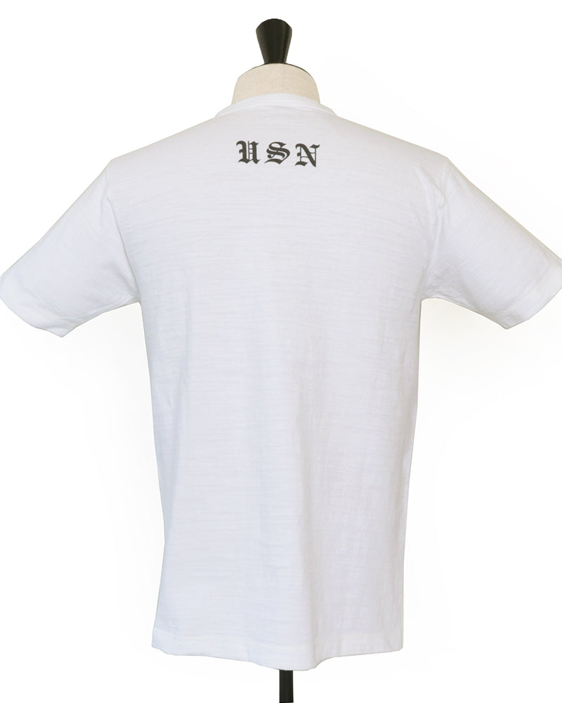 SLUB YARN T-SHIRT / U.S. NAVY GREAT LAKES