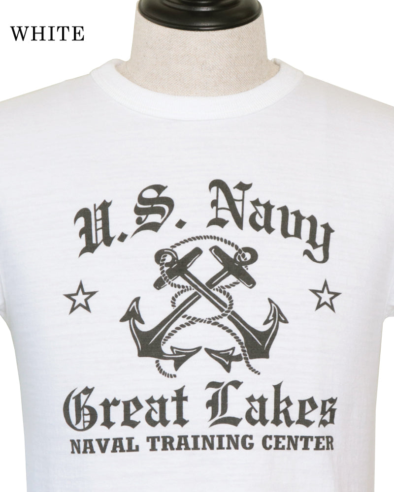 SLUB YARN T-SHIRT / U.S. NAVY GREAT LAKES