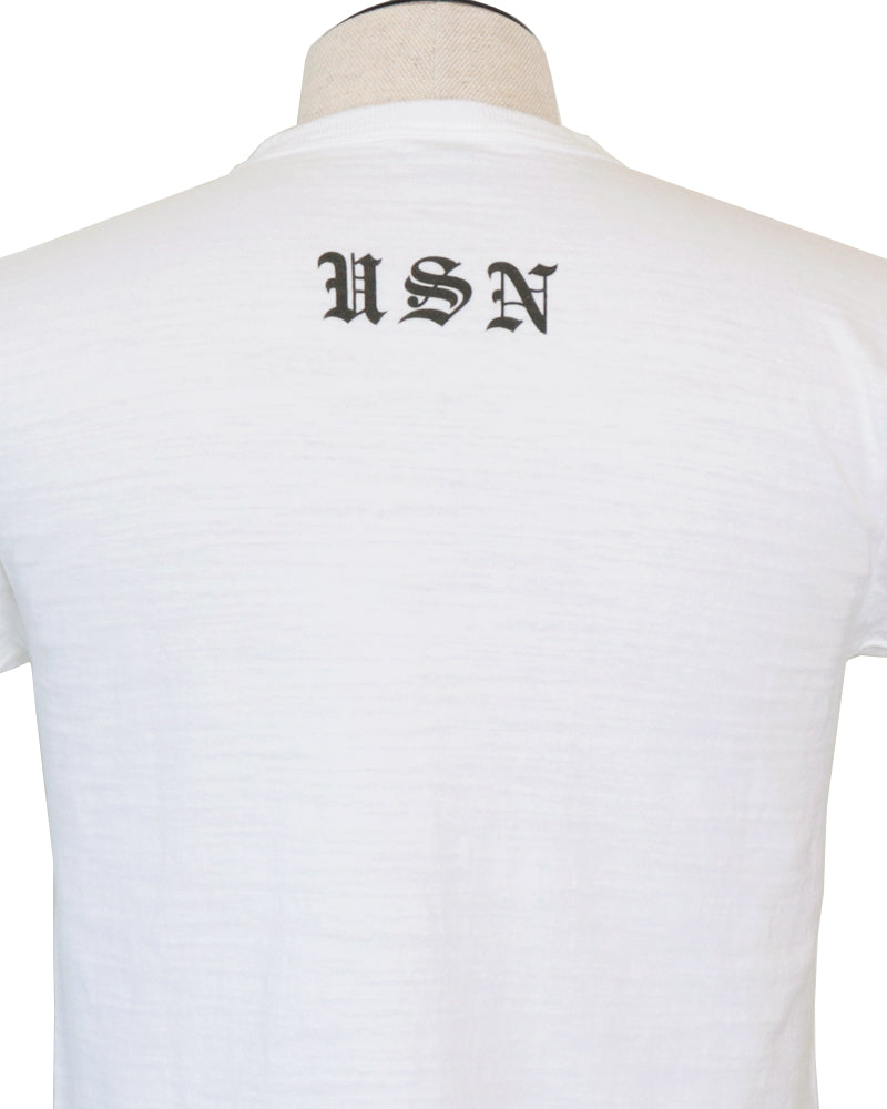 SLUB YARN T-SHIRT / U.S. NAVY GREAT LAKES