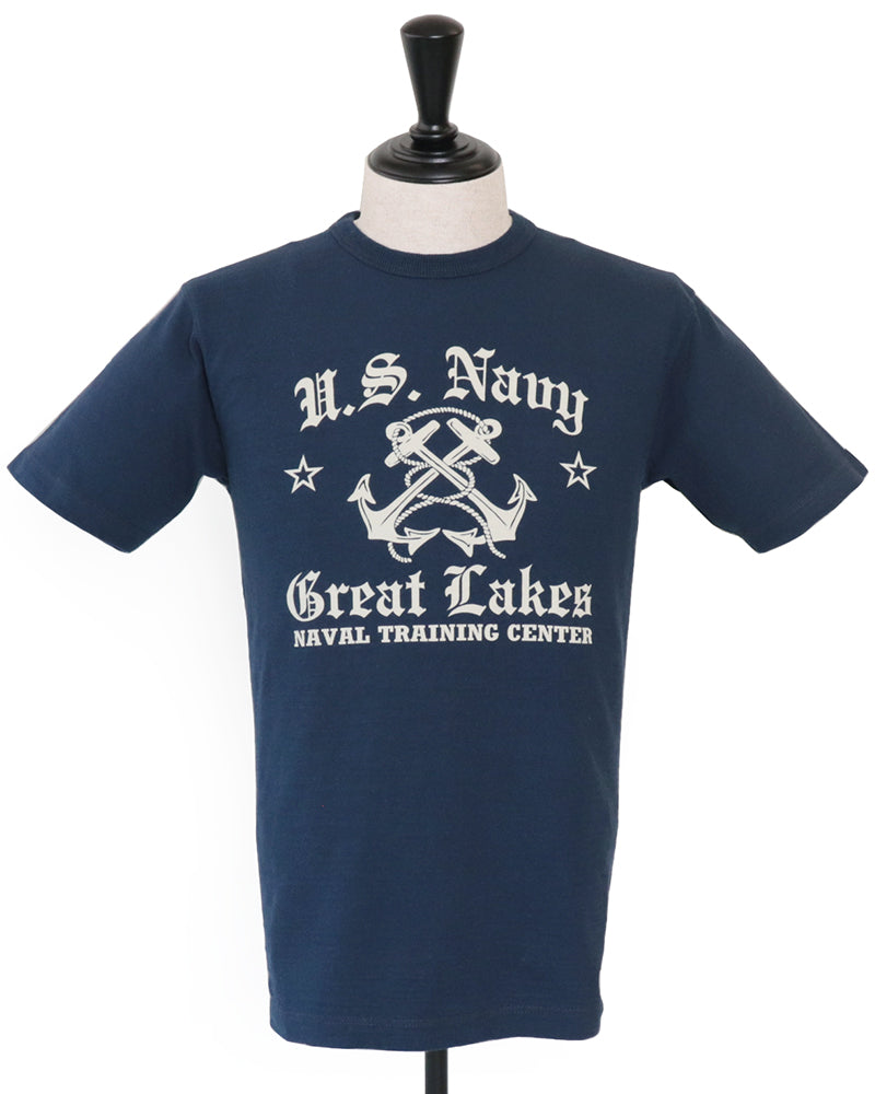 SLUB YARN T-SHIRT / U.S. NAVY GREAT LAKES