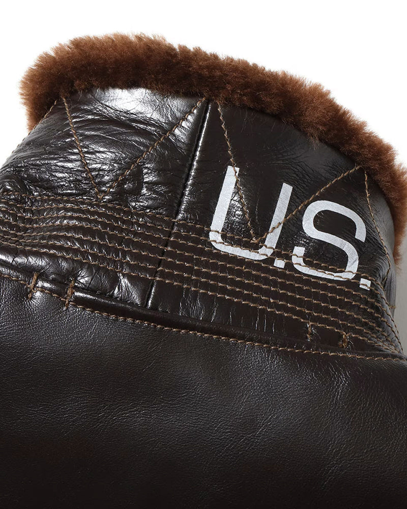 TYPE AN-J-3A / BUZZ RICKSON CO. HORSEHIDE MODEL / WILLIS & GEIGER CO. / DARK BROWN