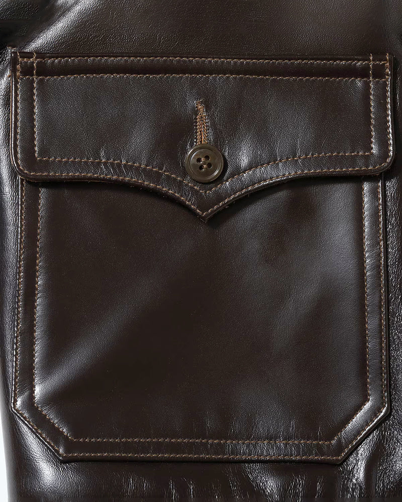 TYPE AN-J-3A / BUZZ RICKSON CO. HORSEHIDE MODEL / WILLIS & GEIGER CO. / DARK BROWN