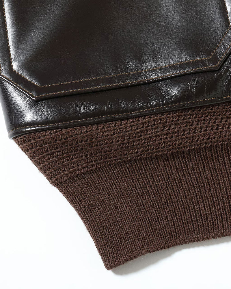 TYPE AN-J-3A / BUZZ RICKSON CO. HORSEHIDE MODEL / WILLIS & GEIGER CO. / DARK BROWN