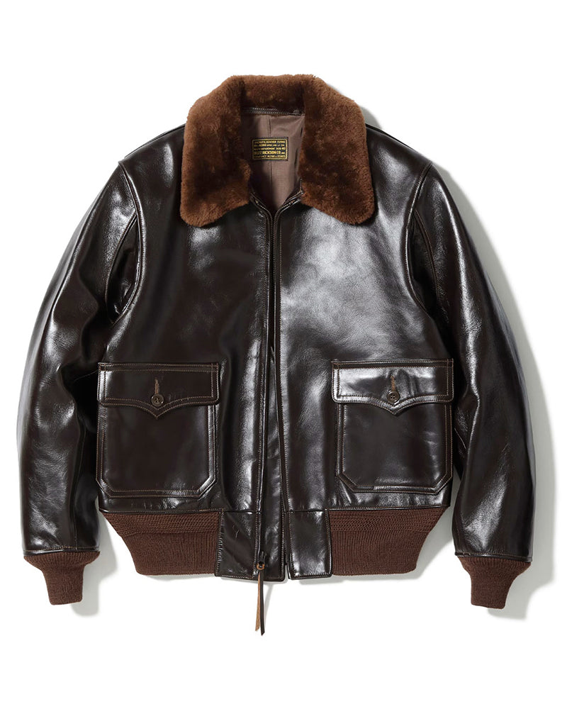 TYPE AN-J-3A / BUZZ RICKSON CO. HORSEHIDE MODEL / WILLIS & GEIGER CO. / DARK BROWN