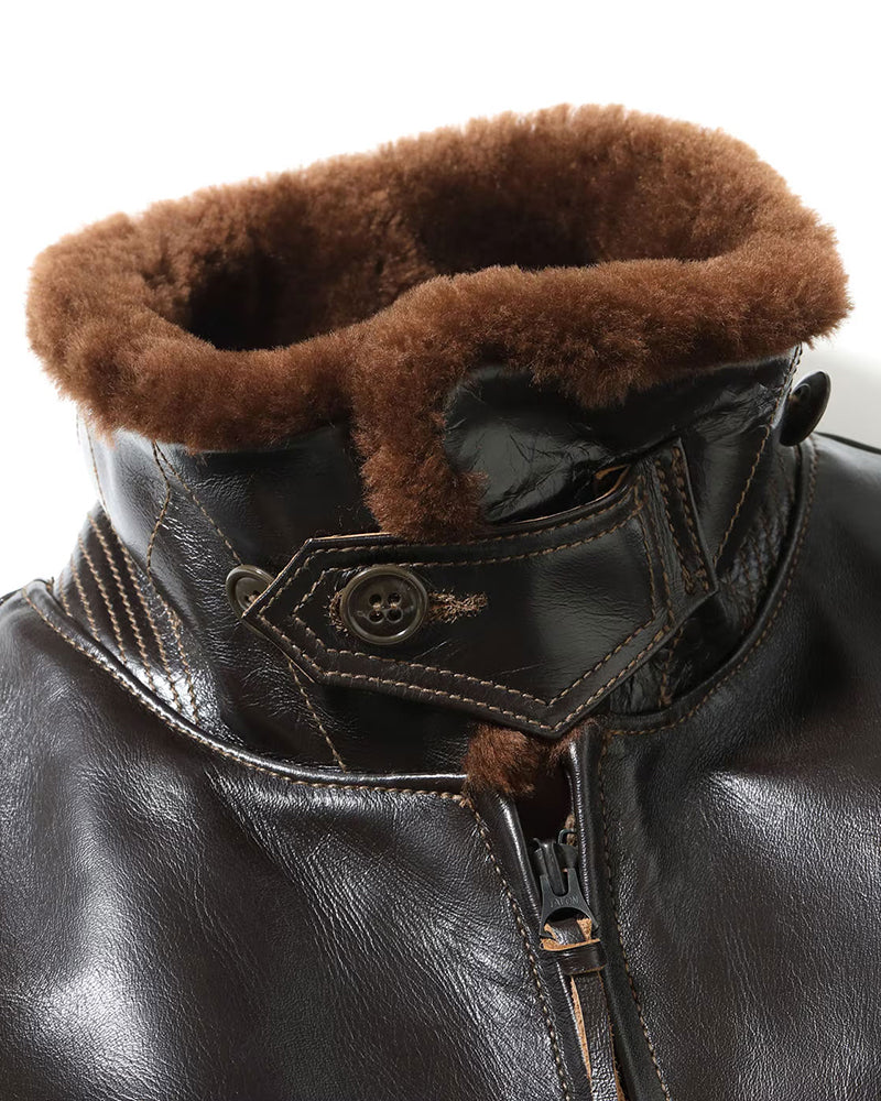 TYPE AN-J-3A / BUZZ RICKSON CO. HORSEHIDE MODEL / WILLIS & GEIGER CO. / DARK BROWN
