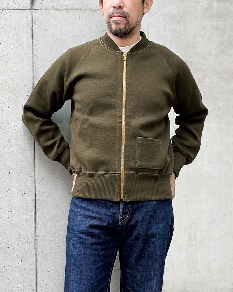 TYPE C-2 / ZIP-UP CARDIGAN / OLIVE