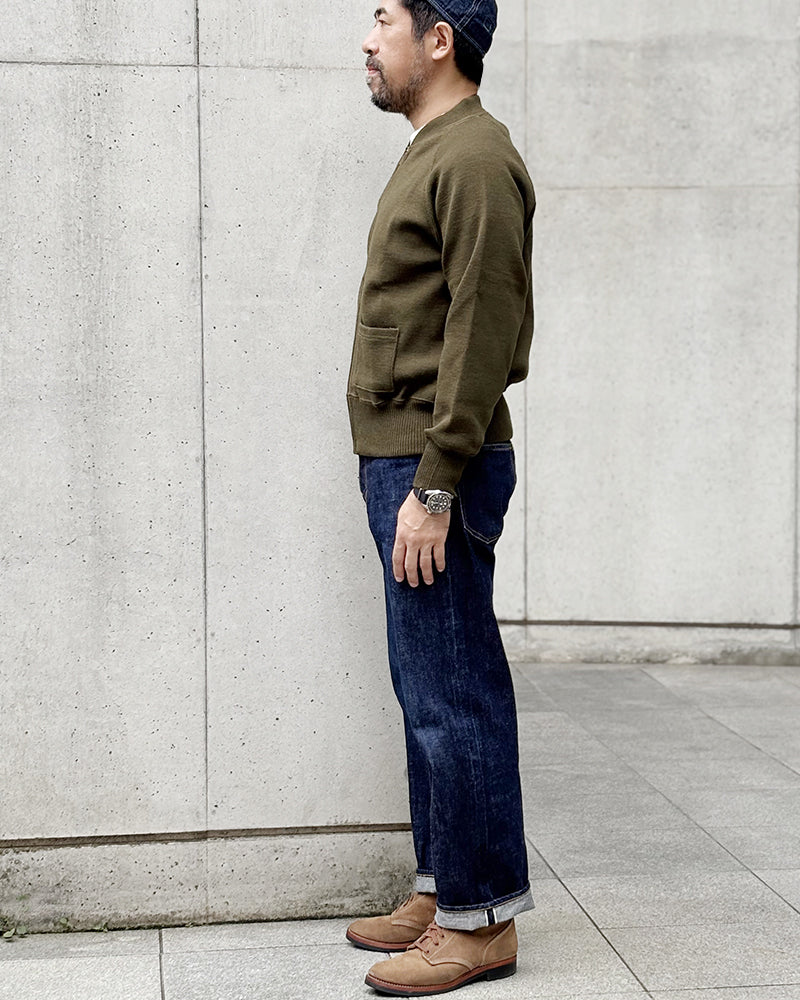 TYPE C-2 / ZIP-UP CARDIGAN / OLIVE