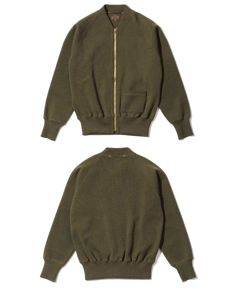 TYPE C-2 / ZIP-UP CARDIGAN / OLIVE