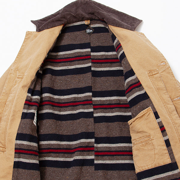 UTICA FIELD COAT / COTTON DUCK × WOOL BLANKET LINER / KHAKI BIO-WASH