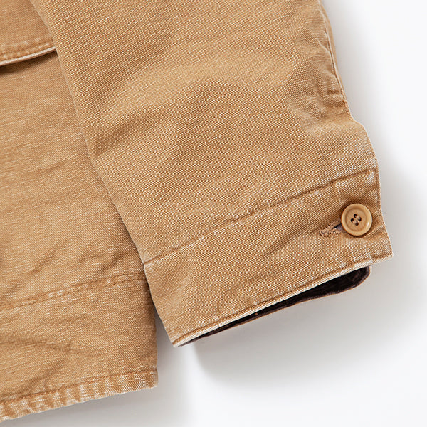 UTICA FIELD COAT / COTTON DUCK × WOOL BLANKET LINER / KHAKI BIO