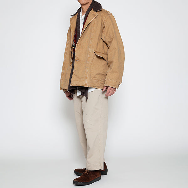 UTICA FIELD COAT / COTTON DUCK × WOOL BLANKET LINER / KHAKI BIO-WASH